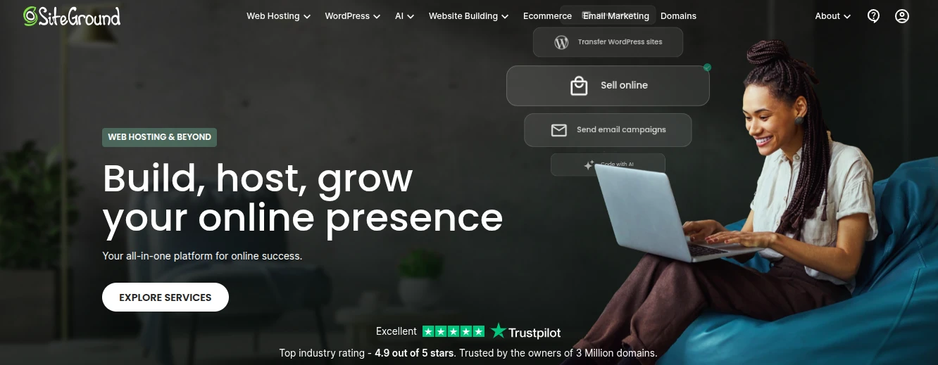 Siteground web hosting plans
