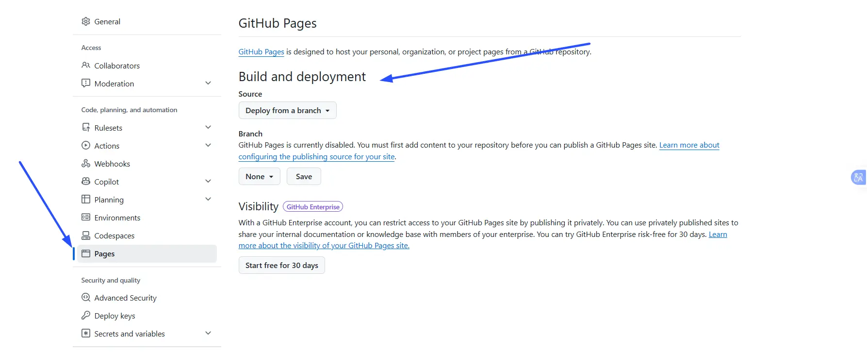 host a static website on GitHub Pages

