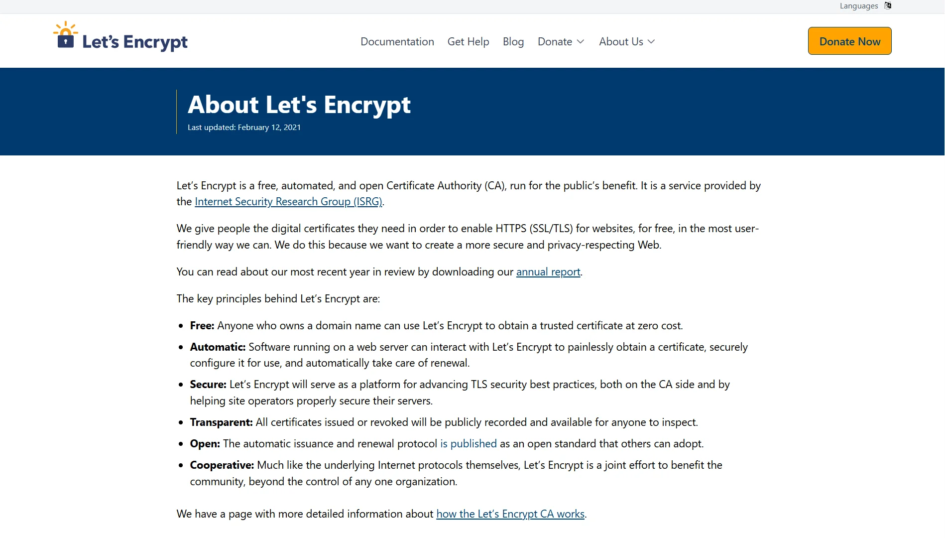 Ubuntu Web Hosting- lets encrypt